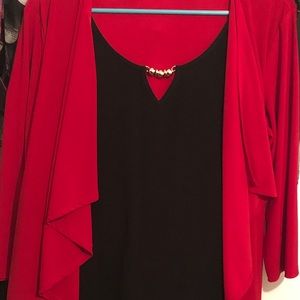 Other - Red & gold blouse Other - Red & gold blouse